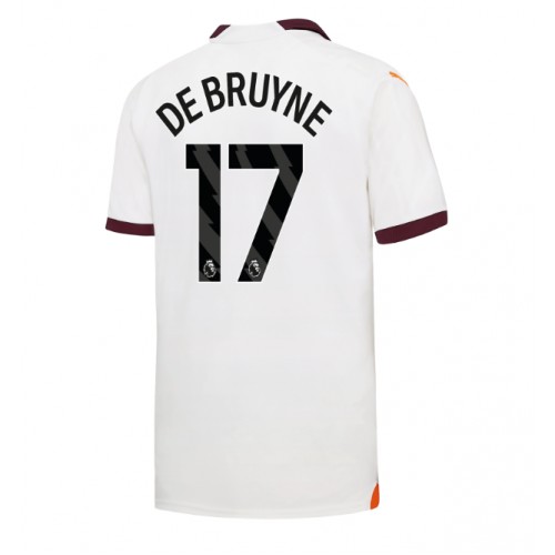 Pánský Fotbalový dres Manchester City Kevin De Bruyne #17 2023-24 Venkovní Krátký Rukáv
